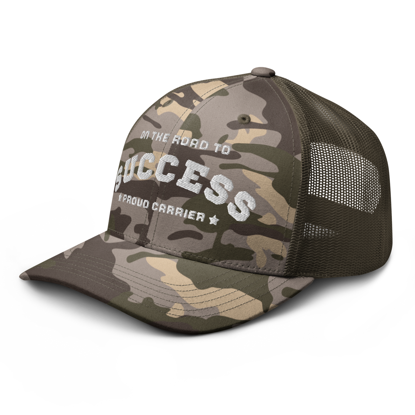 Camouflage trucker hat