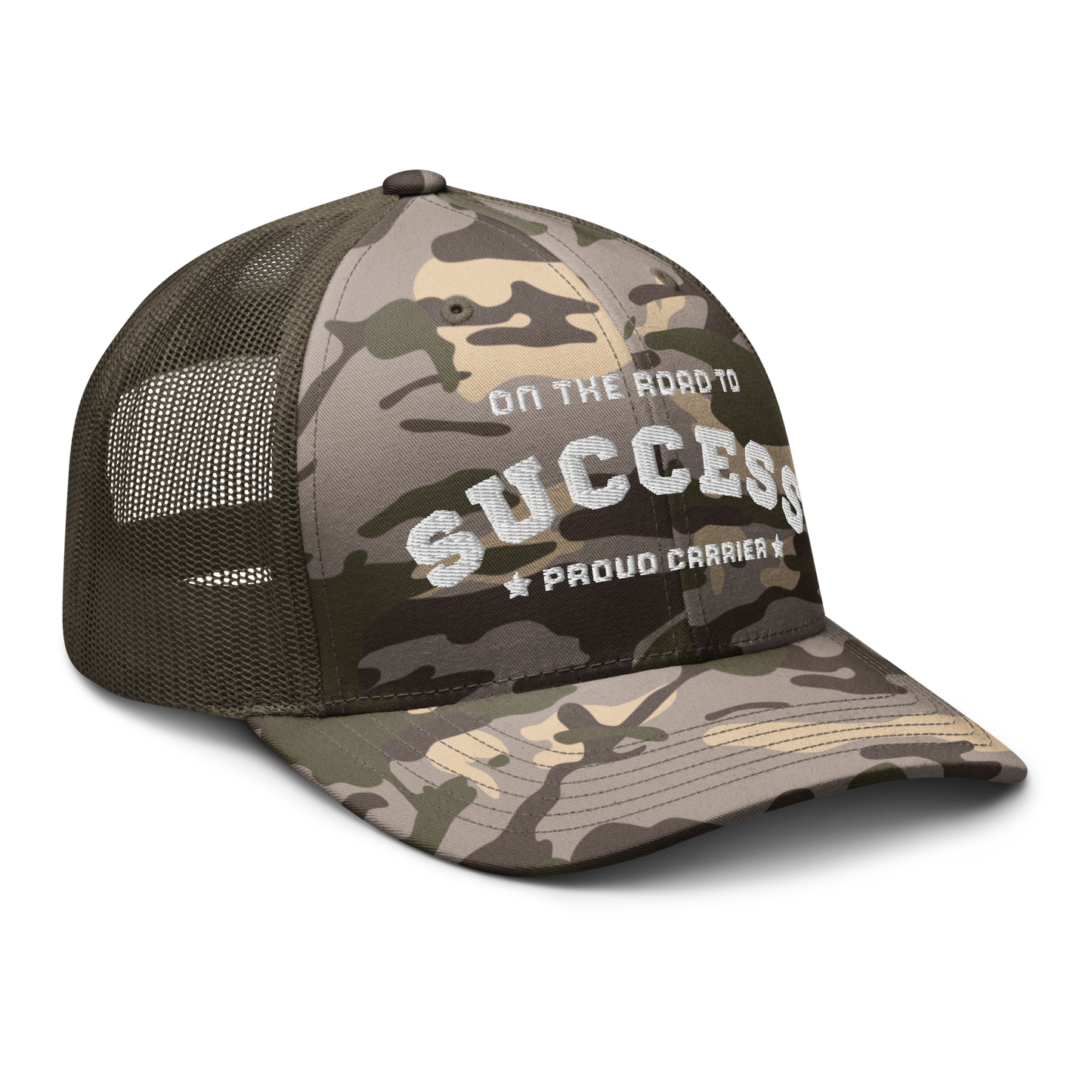 Camouflage trucker hat